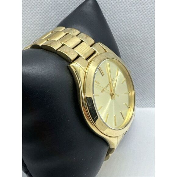 Michael Kors Slim Runway MK3179 Women's Gold Tone Analog Dial Wrist Watch JNA650 - Picture 3 of 11